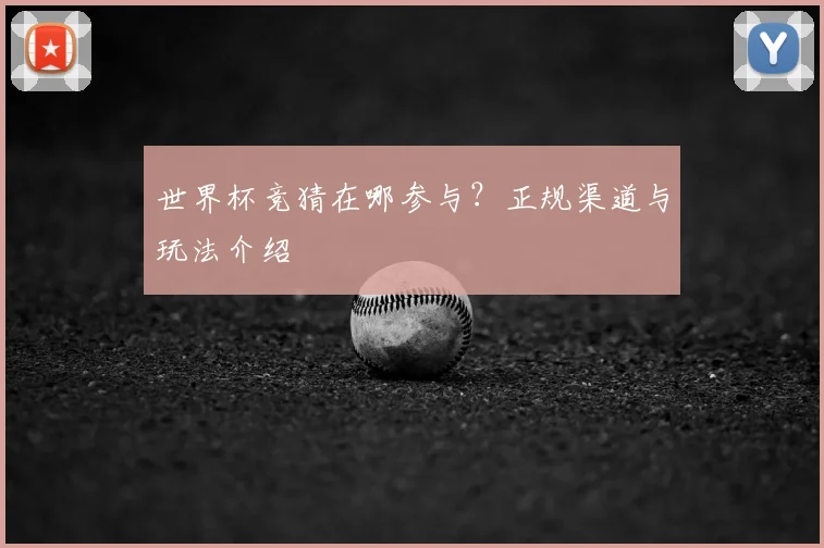 世界杯竞猜在哪参与?正规渠道与玩法介绍