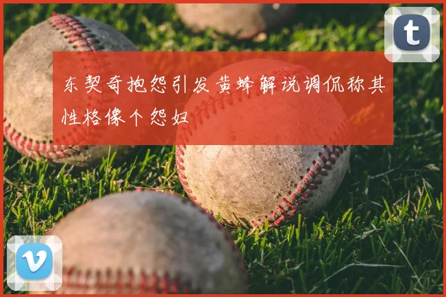 东契奇抱怨引发黄蜂解说调侃称其性格像个怨妇